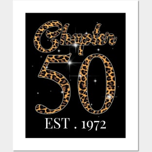 Chapter 50 Est. 1972 leopard Pattern Posters and Art